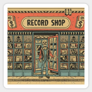 Record shop Sticker